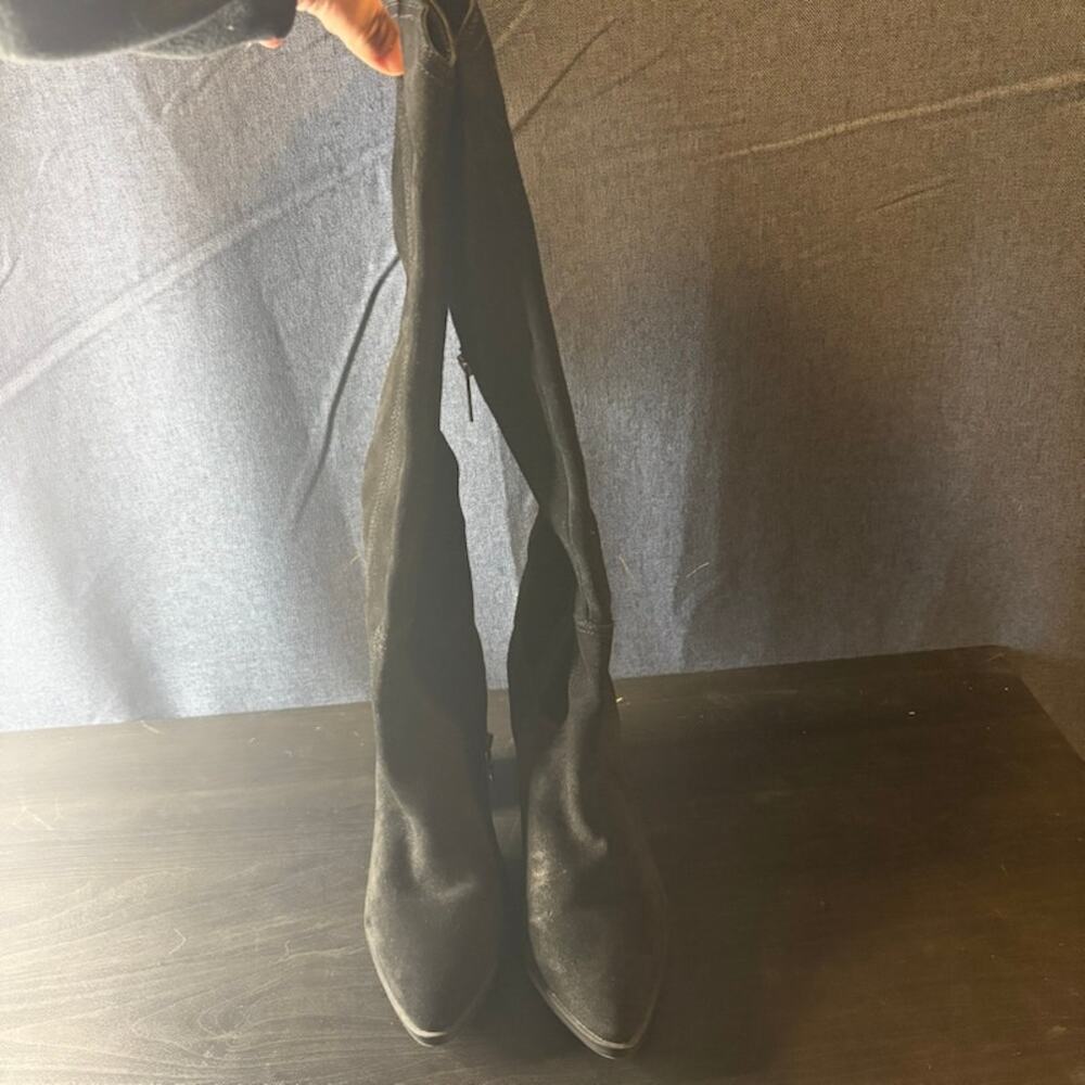 Blondo Willow Waterproof Tall Boot Black Suede Size 9 M - Picture 2 of 9